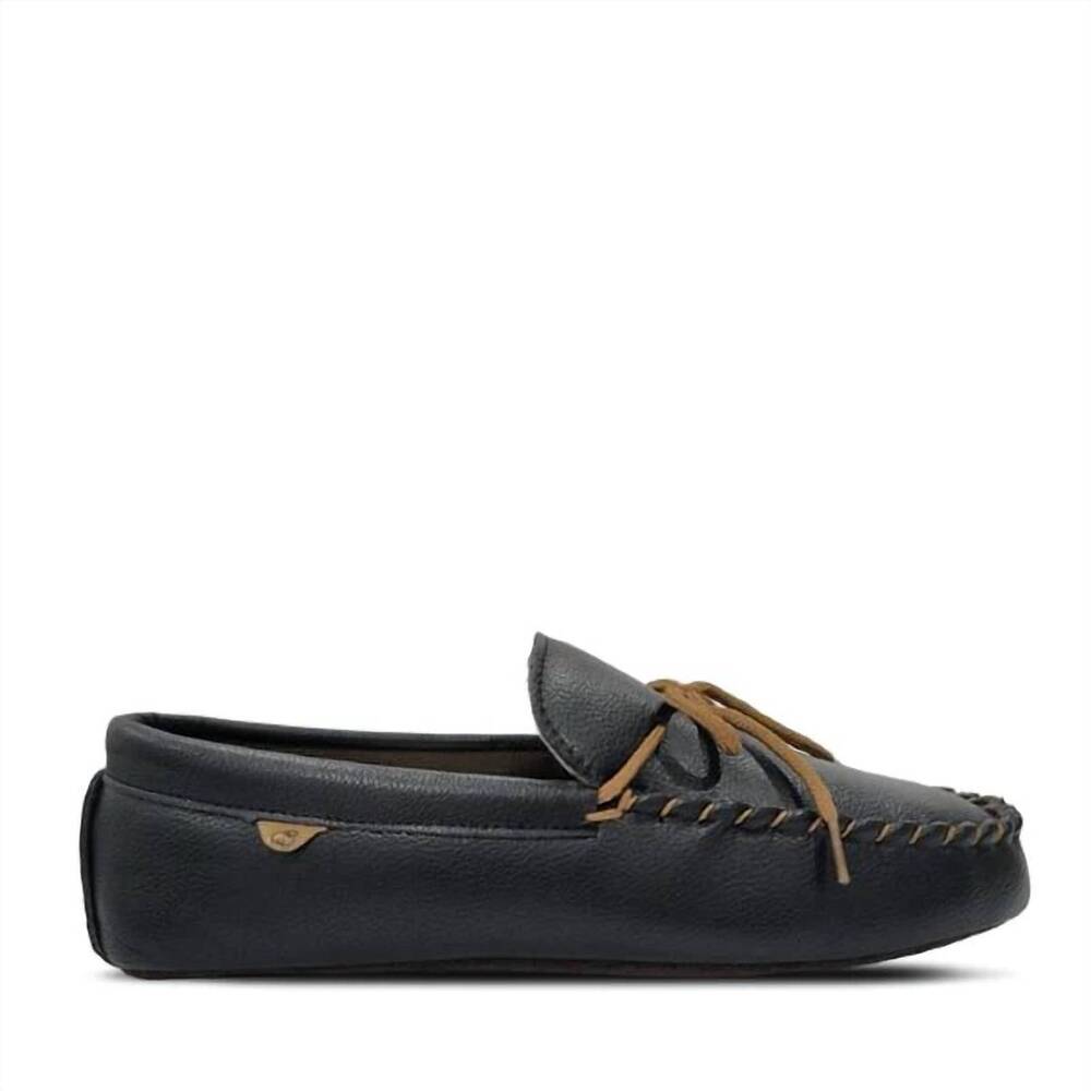 NEW LAMO men's softsole moccasins in black